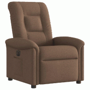 Fauteuil inclinable électrique Marron Tissu Modèle Cormelis - 8721102962202