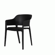 Giethoorn - Chaise empilable en polypropylène noir