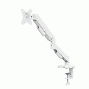 KIMEX - Support écran PC à ressort mécanique 1 écran PC 17"-32", Blanc - blanc 3700685427020