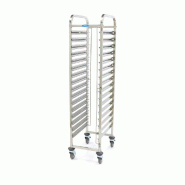 Maxima Chariot à plateaux - gastronorm - s'adapte à 16 plateaux 1/1 GN - excl les plateaux GN – 44 × 61 × 173.5 cm - AKS-09300547