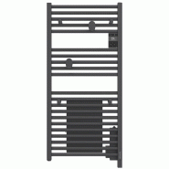 Radiateur sèche-serviettes connecté Doris 750W Anthracite - Atlantic - 850477_0