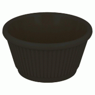 Ramequin mélamine noir 9cl Ø7,8x3,4cm - par 48