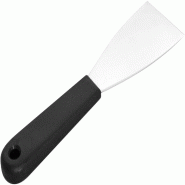 Schneider - Spatule, acier inoxydable 60 mm, manche en plastique noir (PP) - inox 200501