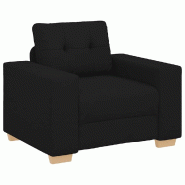 VidaXL Fauteuil Noir 100x78x80 cm Tissu Modèle AbriPavillon 90 - 8721158689696