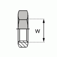 Adaptateurs - Écrous JIC - Contre écrou 7/16 - JCECR00004