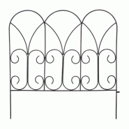 Bordure de jardin métal volutes A l'unité Esschert Design - noir 8714982276460