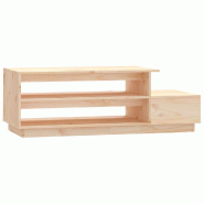 Décoshop26 - Table basse de salon design rustique 120 x 50 x 40,5 cm bois massif de pin non traité DEC037015 - Bois massif 3000263050085
