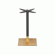 Emh Pied de table noir et doré H72 cm – base carrée - noir acier BISPIEDH72CARGDBK
