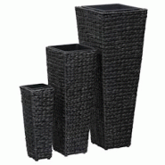 Helloshop26 - Jardinière lit surélevé plantes fleurs jardin 3 pièces jacinthe d'eau noir 02_0001343 - 3000077141535 Helloshop26 - Jardinière lit surélevé plantes fleurs jardin 3 pièces jacinthe d'eau noir 02_0001343 - 3000077141535