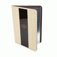 Protège menu 8 volets PVC gris 22x31cm
