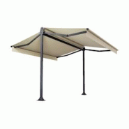 Store double pente Mabay 2,96x2x1,50 M Intersun Motorisé à télécommande (Gris anthracite structuré RAL7016ST - Ecru 300g/m²) - beige aluminium 3 Store double pente Mabay 2,96x2x1,50 M Intersun Motorisé à télécommande (Gris anthracite structuré RAL7016ST - Ecru 300g/m²) - beige aluminium 3