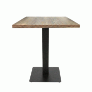 Table intérieure retro 60x60 cm avec le pied iron black plat - tigaone - 3701680325281
