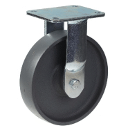 Roulette fixe de 200 mm avec roue en fonte grise Roulette fixe de 200 mm avec roue en fonte grise