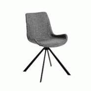 AC ANGEL CERDA Angel Cerdá Chaise pivotante en tissu gris foncé 4071C 54 x 58 x 82 - gris textile 8435631001638 AC ANGEL CERDA Angel Cerdá Chaise pivotante en tissu gris foncé 4071C 54 x 58 x 82 - gris textile 8435631001638