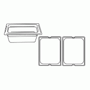 Bac gastronorme 1/2 11L 32,5x26,5x20cm polycarbonate transparent