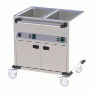 Bain marie mobile électrique GN 2-1/1 recouvert commande sur le côté long RM - BMPD 2120 CS - RM Gastro - 0615402139397