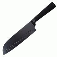 BERGNER - Couteau santoku (17,5 cm) en acier inoxydable Black Blade BG - noir inox Q2490