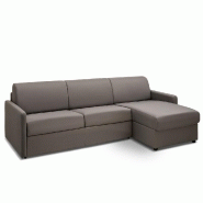 CANAPÉ D'ANGLE CONVERTIBLE PARADISO GRIS SILVER EXPRESS COUCHAGE 140 CM