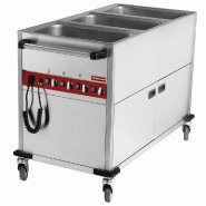 Diamond - Chariot thermique 3 GN 1/1 h 150 mm, 3 températures (sur arm. Chauff.) - réf. CT331/C - gris inox AKS-CT331/C