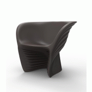 Fauteuil lounge in & out Biophilia - marron