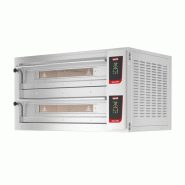 Four à pizza électrique double - 18 pizzas Ø 33 cm | Zanolli - CITIZEN99MC - Commandes électromécaniques, Tout refractaire_0