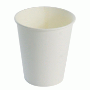 Gobelet NOVACUP 100ml- 100% CARTON  - Sans pelliculage PE - Compostable Papier - Lot de1000 - blanc en carton GHE04