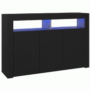 Helloshop26 - Buffet bahut commode armoire meuble de rangement organisateur cuisine salle de séjour salon avec lumières LED 115,5 x 02_0030011 - Boi Helloshop26 - Buffet bahut commode armoire meuble de rangement organisateur cuisine salle de séjour salon avec lumières LED 115,5 x 02_0030011 - Boi