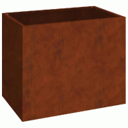 Helloshop26 - Cache-pot de jardin moderne minimaliste 50 x 32 x 40 cm durable style industriel en acier patiné 02_0052466 - métal 3000237435283