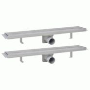 Helloshop26 - Caniveau drain de douche linéaire 2 pcs 630 x 140 mm acier inoxydable 02_0003027 - 3000105381537 Helloshop26 - Caniveau drain de douche linéaire 2 pcs 630 x 140 mm acier inoxydable 02_0003027 - 3000105381537