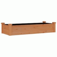 Helloshop26 - Jardinière bac lit surélevé plantes fleurs terrasse jardin de jardin doublure 120 x 45 x 25 cm bois massif sapin 02_0039835 - 3000218 Helloshop26 - Jardinière bac lit surélevé plantes fleurs terrasse jardin de jardin doublure 120 x 45 x 25 cm bois massif sapin 02_0039835 - 3000218