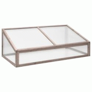 Helloshop26 - Serre tente abri plante fleur légumes 110 x 58,5 x 39 cm bois de sapin gris 02_0044437 - 3000220286786 Helloshop26 - Serre tente abri plante fleur légumes 110 x 58,5 x 39 cm bois de sapin gris 02_0044437 - 3000220286786