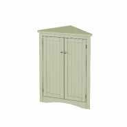 Merax meuble d'angle 80 cm, armoire polyvalente avec 2 portes et 3 niveaux, MDF laqué, vert - vert N656P350859G_0