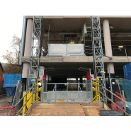 Monte-matériaux avec personnel accompagnant configurable avec de différentes dimensions de cabine jusqu'à 5,3 x 3,2 m - PTB 3800 Monte-matériaux avec personnel accompagnant configurable avec de différentes dimensions de cabine jusqu'à 5,3 x 3,2 m - PTB 3800