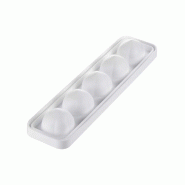 Moule en silicone Silikomart noisette 125 pièces, 59 x 59 mm, hauteur 62 mm, blanc - blanc silicone 8051085314188