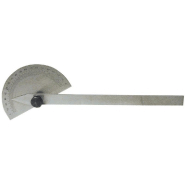 Rapporteur d'angle - 240 mm - acier inox chromé mat avec molette de serrage_0