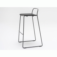 Tabouret de bureau haut en chêne avec repose-pied - Afi MDD - 68 cm ou 78 cm - Bois vernis ignifuge Tabouret de bureau haut en chêne avec repose-pied - Afi MDD - 68 cm ou 78 cm - Bois vernis ignifuge