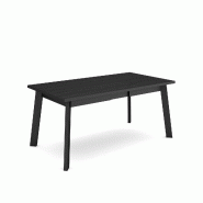 SKRAUT HOME Table à manger, 170, Pour 8 personnes, Pieds en bois, Noir - noir Bois manufacturé 395_19