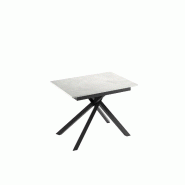 Stones Fauteuil Gin en velours anthracite avec structure en métal noir mat - Design moderne et contemporain pour les espaces de vie 70 x 71,5 x 79 cm