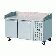 Table a pizza 2 portes 390 l positive ventilée - PTHPZ2600TN