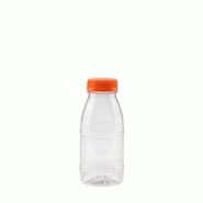 Thouy Bouteille en plastique 250 mL avec capsule à vis par 81 - transparent 3701360625168 Thouy Bouteille en plastique 250 mL avec capsule à vis par 81 - transparent 3701360625168