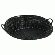 Van polypro "Turbo Ø60cm" noir avec anses 66x51x20cm - par 10