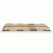 VidaXL Sommier à lattes sans matelas avec 28 lattes 7 zones 70x200 cm Modèle Belvélis - 246443