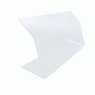 Vitrine de protection - L50xP17xH20cm - Ep.4mm Transparent - PET - Apte au contact alimentaire