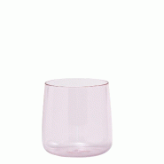 Zafferano Lot De 6 Verres No Bilia En Verre Borosilicaté Soufflé À La Main, Design Élégant Et Résistant, Couleur Rose, Idéal Pour Les Boissons