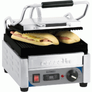 Grill panini petit premium plaques rainurées avec surface utile 270... - PCGPRRPPT