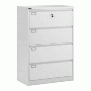 Helloshop26 - Meuble de classement suspendu 132 cm 4 tiroirs acier 14_0002485 - 3000197628985 Helloshop26 - Meuble de classement suspendu 132 cm 4 tiroirs acier 14_0002485 - 3000197628985