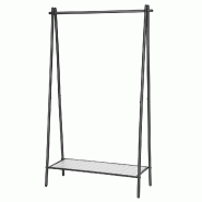 Helloshop26 - Portemanteau métallique portant à vêtements avec tringle étagère inférieure style sobre pour chambre dressing 12_0007121 - métal Helloshop26 - Portemanteau métallique portant à vêtements avec tringle étagère inférieure style sobre pour chambre dressing 12_0007121 - métal