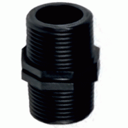 Mamelon double PP fileté mâle PN 10 - Référence 02NFMC - Taille G 1/2 Mamelon double PP fileté mâle PN 10 - Référence 02NFMC - Taille G 1/2