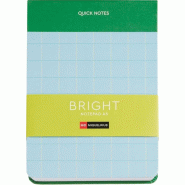 MIQUELRIUS Bloc Bright 13,5x19, 80 feuilles 80 g/m², couv. Verte, ligné - 8422593082621
