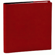 Quo Vadis - Agenda 2027 - Exécutif Recyclé - Semainier - Multilingue - Eunoia - Rouge - 12 mois janv à déc - 16x16cm - Papier Clairefontaine recyc
